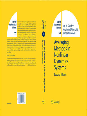 cover image of Averaging Methods in Nonlinear Dynamical Systems